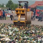 Ribuan Botol Miras Disita! Razia Besar Polresta Bandung di Soreang