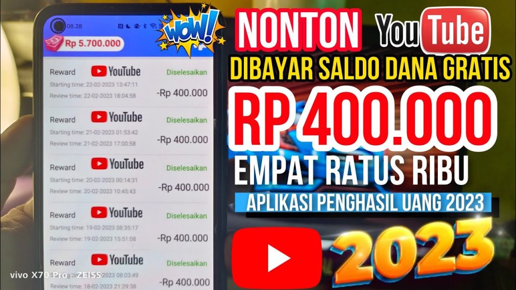 Raih Saldo Rp240.000! Nonton YouTube Dapat Uang